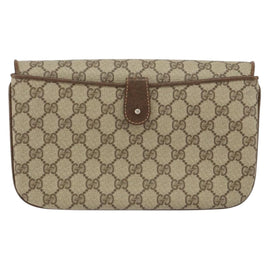 GUCCI GG Supreme Shoulder Bag PVC Beige Gold 004 106 0024 Auth 152353 - 0