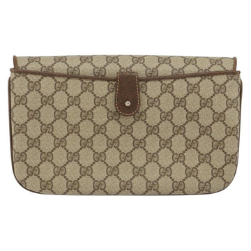 GUCCI GG Supreme Shoulder Bag PVC Beige Gold 004 106 0024 Auth 152353 - 0