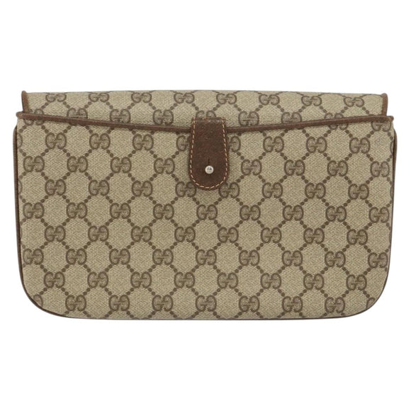 GUCCI GG Supreme Shoulder Bag PVC Beige Gold 004 106 0024 Auth 152353