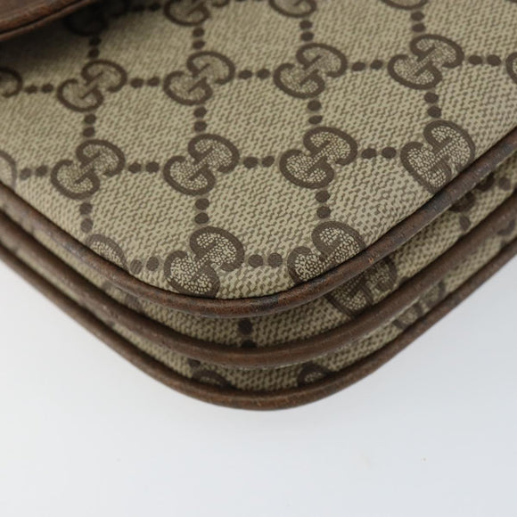 GUCCI GG Supreme Shoulder Bag PVC Beige Gold 004 106 0024 Auth 152353