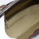 GUCCI GG Supreme Web Sherry Line Hand Bag PVC Beige Gold Auth 152358-12