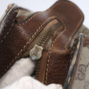 GUCCI GG Supreme Web Sherry Line Hand Bag PVC Beige Gold Auth 152358-7