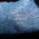 GUCCI GG Supreme Shoulder Bag PVC Leather Navy Gold Auth 152361-12