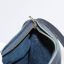 GUCCI GG Supreme Shoulder Bag PVC Leather Navy Gold Auth 152361-18