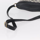 GUCCI GG Supreme Shoulder Bag PVC Leather Navy Gold Auth 152361-7