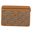 GUCCI GUCCIxDisney GG Supreme Clutch Bag PVC Beige Gold 602552 Auth 152362M-2