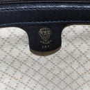 GUCCI Micro GG Supreme Web Sherry Line Hand Bag Black Gold Auth 152363V-12