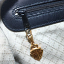 GUCCI Micro GG Supreme Web Sherry Line Hand Bag Black Gold Auth 152363V-17