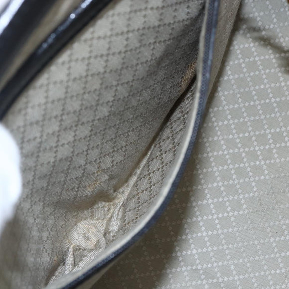 GUCCI Micro GG Supreme Web Sherry Line Hand Bag Black Gold Auth 152363V