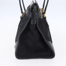 GUCCI Micro GG Supreme Web Sherry Line Hand Bag Black Gold Auth 152363V-3