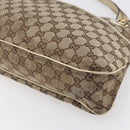 GUCCI GG Canvas Tote Bag Beige Gold Auth 152364-9