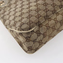 GUCCI GG Canvas Tote Bag Beige Gold Auth 152364-16