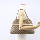 GUCCI GG Canvas Tote Bag Beige Gold Auth 152364-22