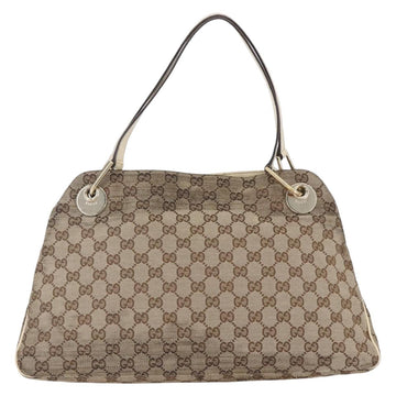 GUCCI GG Canvas Tote Bag Beige Gold Auth 152364 - 0