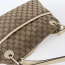 GUCCI GG Canvas Tote Bag Beige Gold Auth 152364-6