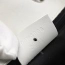 GUCCI Bamboo Shoulder Bag Leather White Silver 001 4006 2404 Auth 152366-12