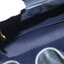 GUCCI Bamboo Backpack Leather Navy Gold 003 2058 0016 Auth 152368-11