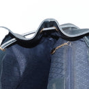 GUCCI Bamboo Backpack Leather Navy Gold 003 2058 0016 Auth 152368-24