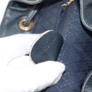 GUCCI Bamboo Backpack Leather Navy Gold 003 2058 0016 Auth 152368-12