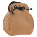 CHANEL Purse Hand Bag Lamb Skin Beige CC Auth 152370A-1