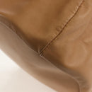 CHANEL Purse Hand Bag Lamb Skin Beige CC Auth 152370A-16