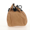 CHANEL Purse Hand Bag Lamb Skin Beige CC Auth 152370V-6