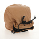 CHANEL Purse Hand Bag Lamb Skin Beige CC Auth 152370A-7