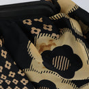 CHANEL Clutch Bag Silk Navy CC Auth 152371-10