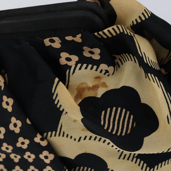 CHANEL Clutch Bag Silk Navy CC Auth 152371