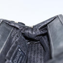 CHANEL Clutch Bag Silk Navy CC Auth 152371-20