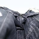 CHANEL Clutch Bag Silk Navy CC Auth 152371-21