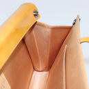 CHANEL Choco Bar Shoulder Bag Enamel Yellow CC Auth 152372-18