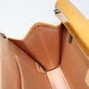 CHANEL Choco Bar Shoulder Bag Enamel Yellow CC Auth 152372-19