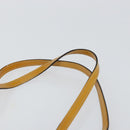 CHANEL Choco Bar Shoulder Bag Enamel Yellow CC Auth 152372-8