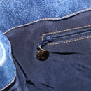 CHANEL Hand Bag Denim Blue Gold CC Auth 152373-19