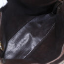 CHANEL Matelasse Chain Shoulder Bag Lamb Skin Brown Gold CC Auth 152374-10