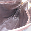 CHANEL Matelasse Chain Shoulder Bag Lamb Skin Brown Gold CC Auth 152374-20