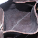 CHANEL Matelasse Chain Shoulder Bag Lamb Skin Brown Gold CC Auth 152374-11