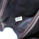 CHANEL Matelasse Chain Shoulder Bag Lamb Skin Brown Gold CC Auth 152374-12