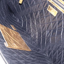 CHANEL Clutch Bag Leather Gold CC Auth 152375SM-10