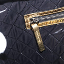CHANEL Clutch Bag Leather Gold CC Auth 152375SM-20