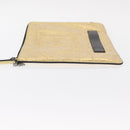 CHANEL Clutch Bag Leather Gold CC Auth 152375AM-4