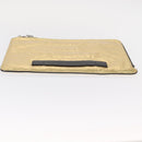 CHANEL Clutch Bag Leather Gold CC Auth 152375SM-6