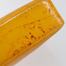 CHANEL Tote Bag Enamel Yellow Gold CC Auth 152376-9