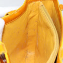 CHANEL Tote Bag Enamel Yellow Gold CC Auth 152376-19