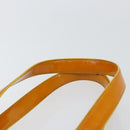 CHANEL Tote Bag Enamel Yellow Gold CC Auth 152376-14