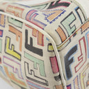 FENDI Zucca Canvas Hand Bag PVC Multicolor Gold Auth 152378V-18