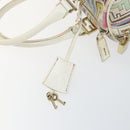 FENDI Zucca Canvas Hand Bag PVC Multicolor Gold Auth 152378V-9