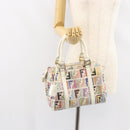 FENDI Zucca Canvas Hand Bag PVC Multicolor Gold Auth 152378V-24