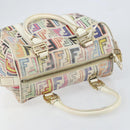 FENDI Zucca Canvas Hand Bag PVC Multicolor Gold Auth 152378V-6